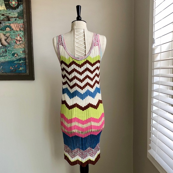 Missoni Multicolored Knit Tank Dress - Picture 4 of 6
